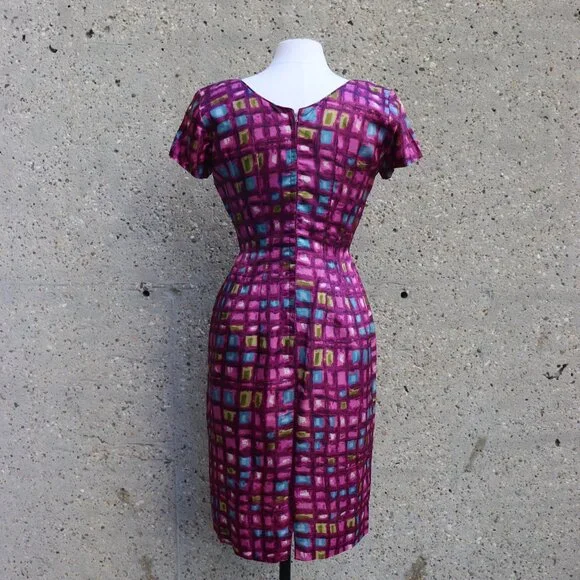 1950s purple dress and matching jacket - Picture 8 of 13